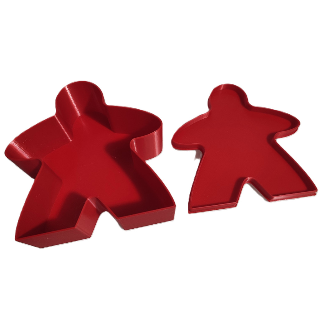 Boîte Meeple - Rouge