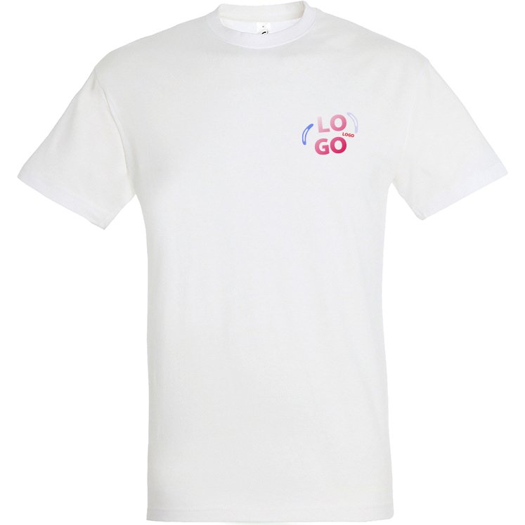 T-shirt mixte manches courtes publicitaire Sol's - 150 g/m² - marquage multicolore
