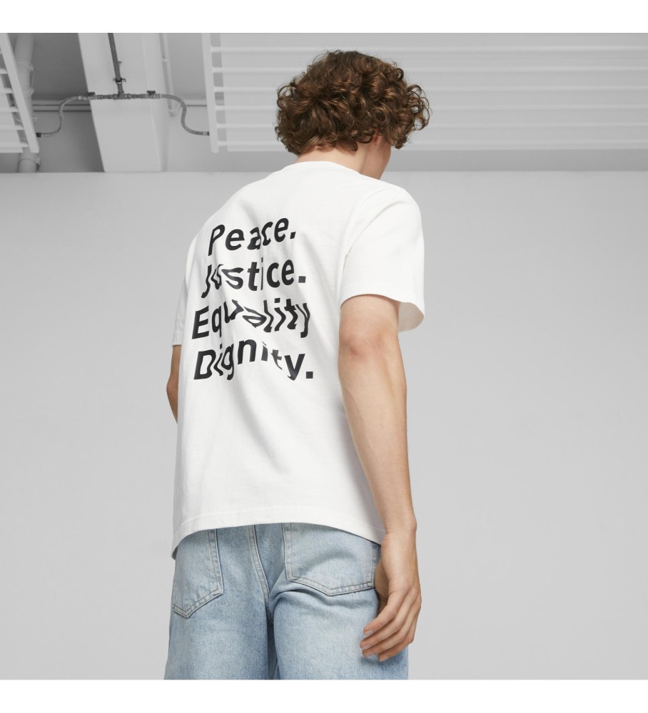 Camiseta Puma Unisex Classics Icons branca