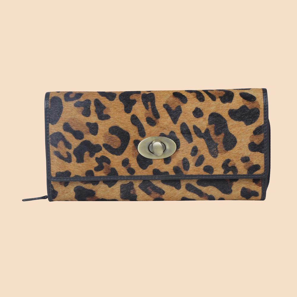 Myra Bag Wallet Genteel Leopard Print