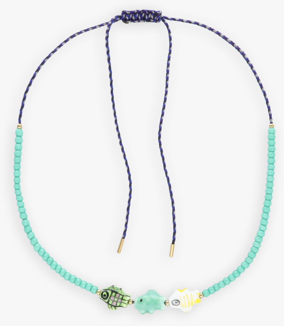 groene bonnie studios kettingen fish trio necklace