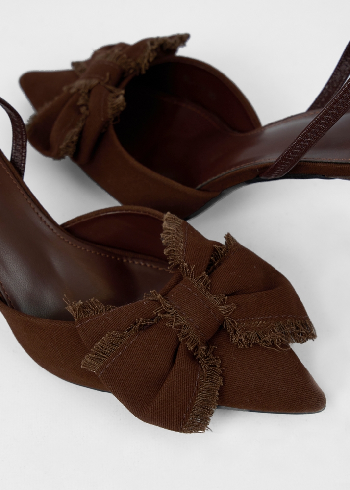 Gina hakken choco bruin