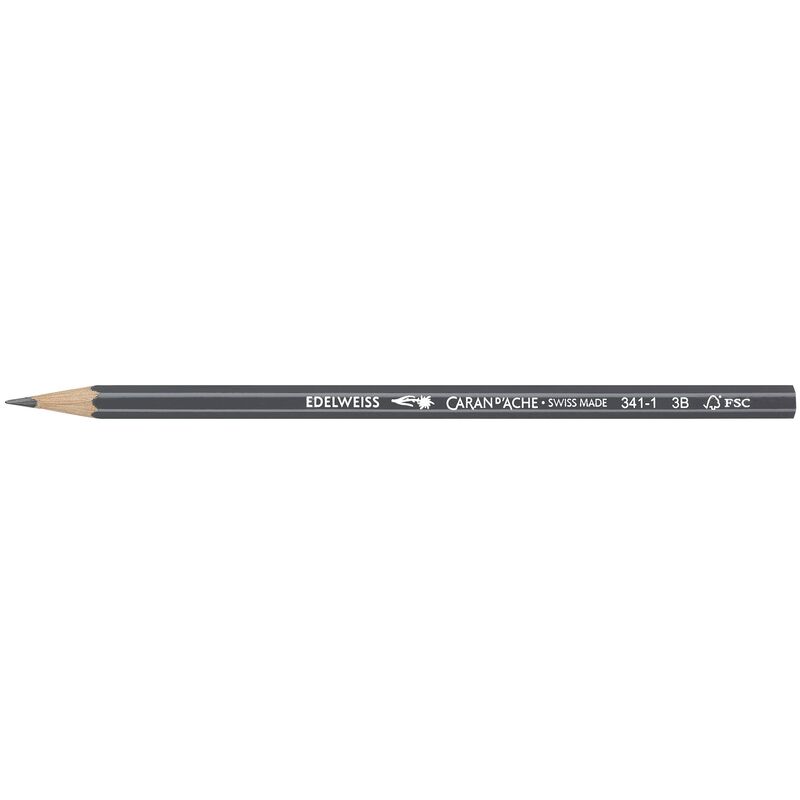 Caran d'Ache Bleistift 341, 2 mm, 3B, grau