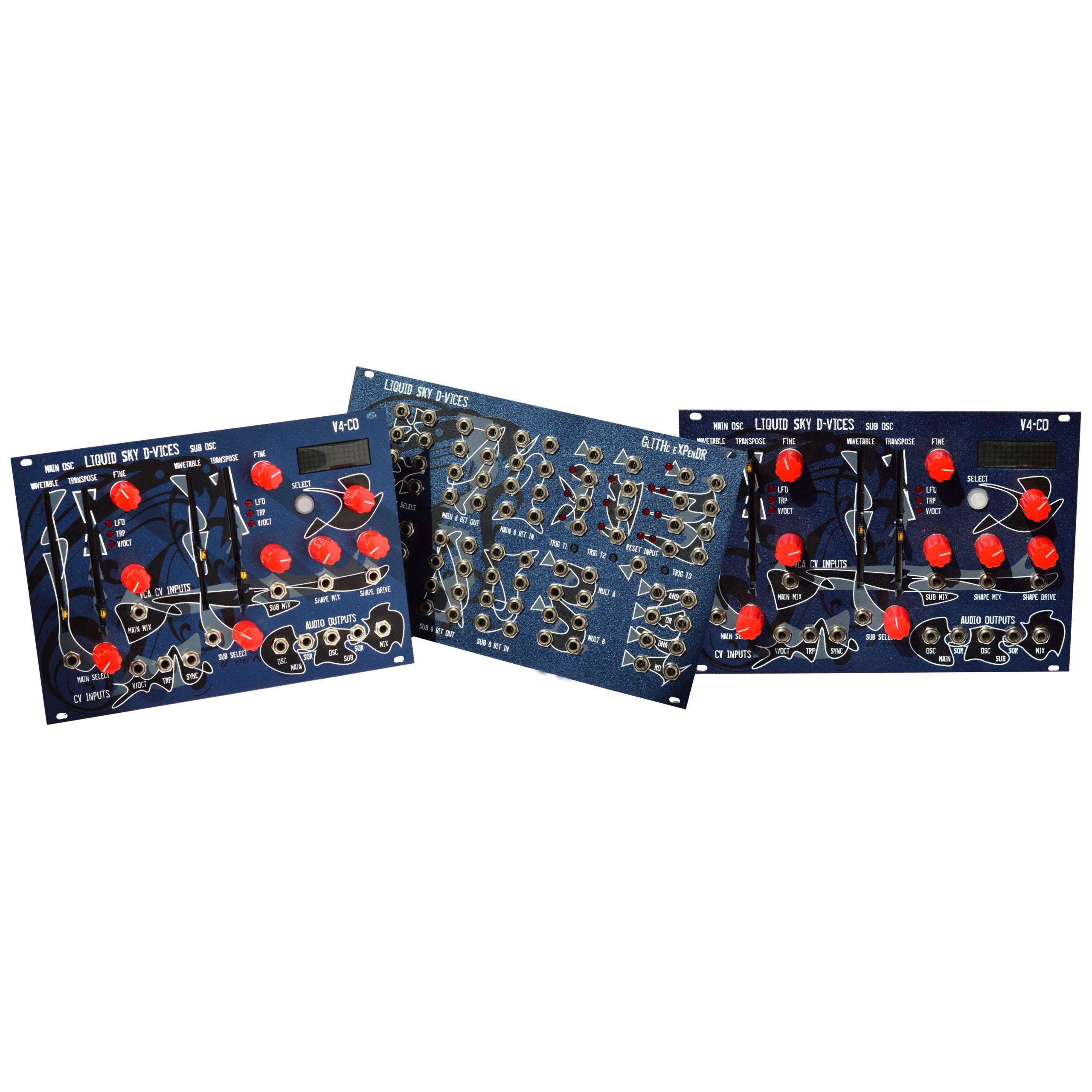 Liquid Sky d-vices Set2 eurorack modules
