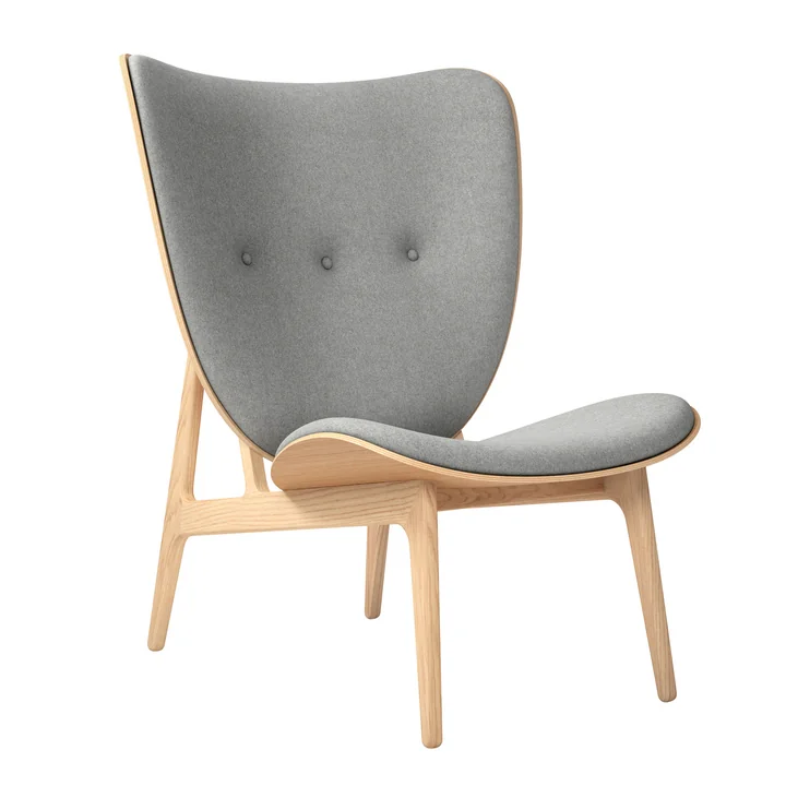Norr11 - Elephant Lounge Sessel, Eiche geräuchert / beige (Barnum - Col 3)