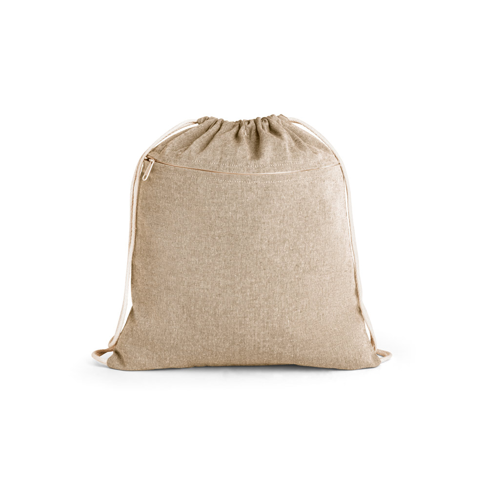 hi!dea 92928 - Sac à cordelettes en coton recyclé (70%), polyester (30% rPET) (140 g/m²)