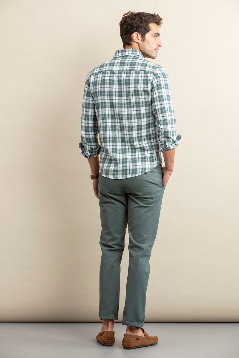 CAMISA ALGODÃO/LINHO QUADRADOS