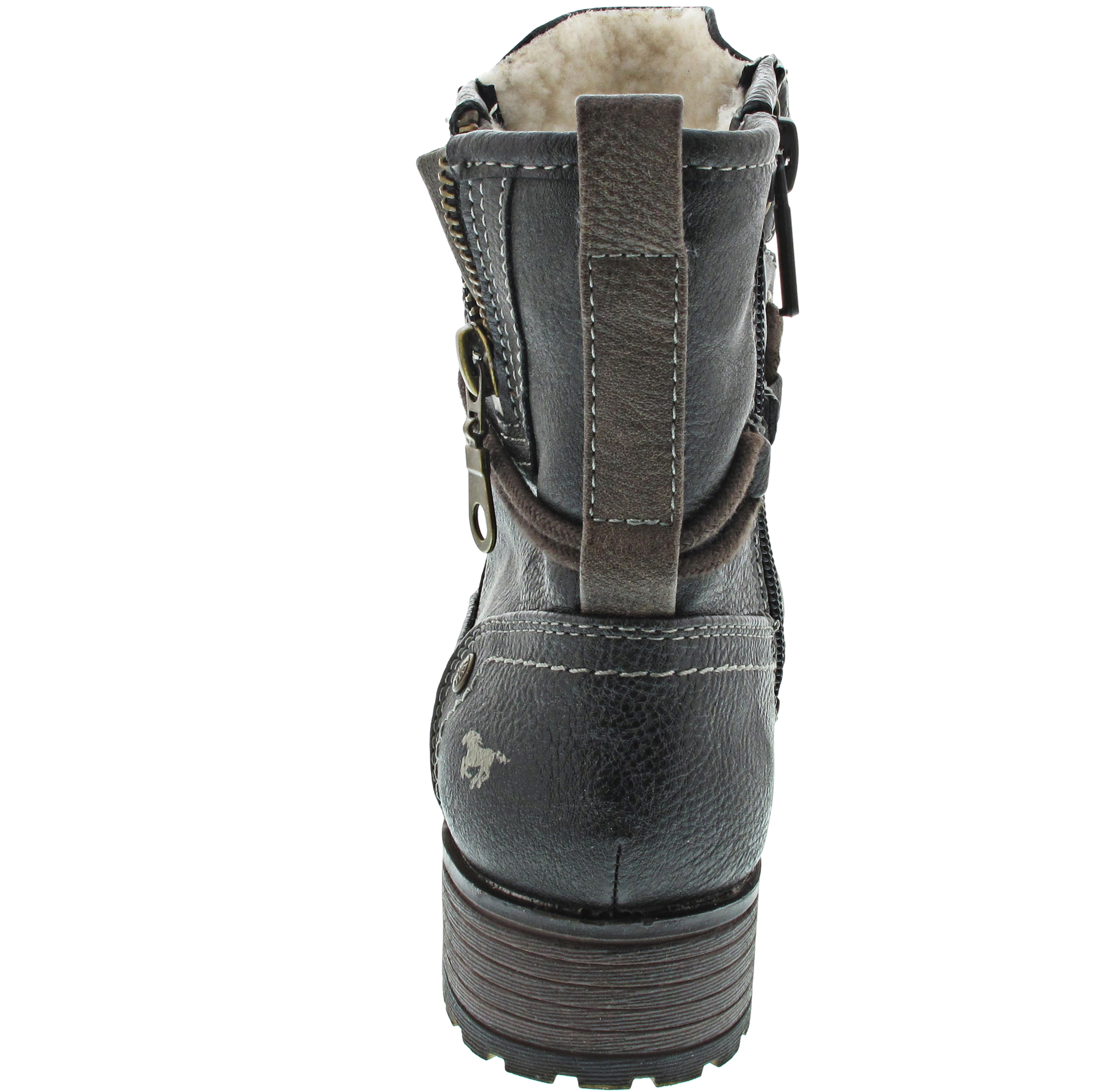 Mustang Schnürstiefel grau