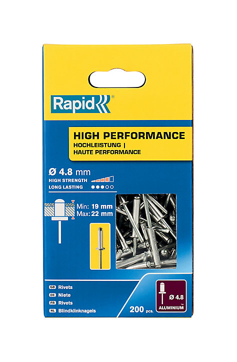 Rivets Haute performance Rapid Ø4.8 x 25 mm