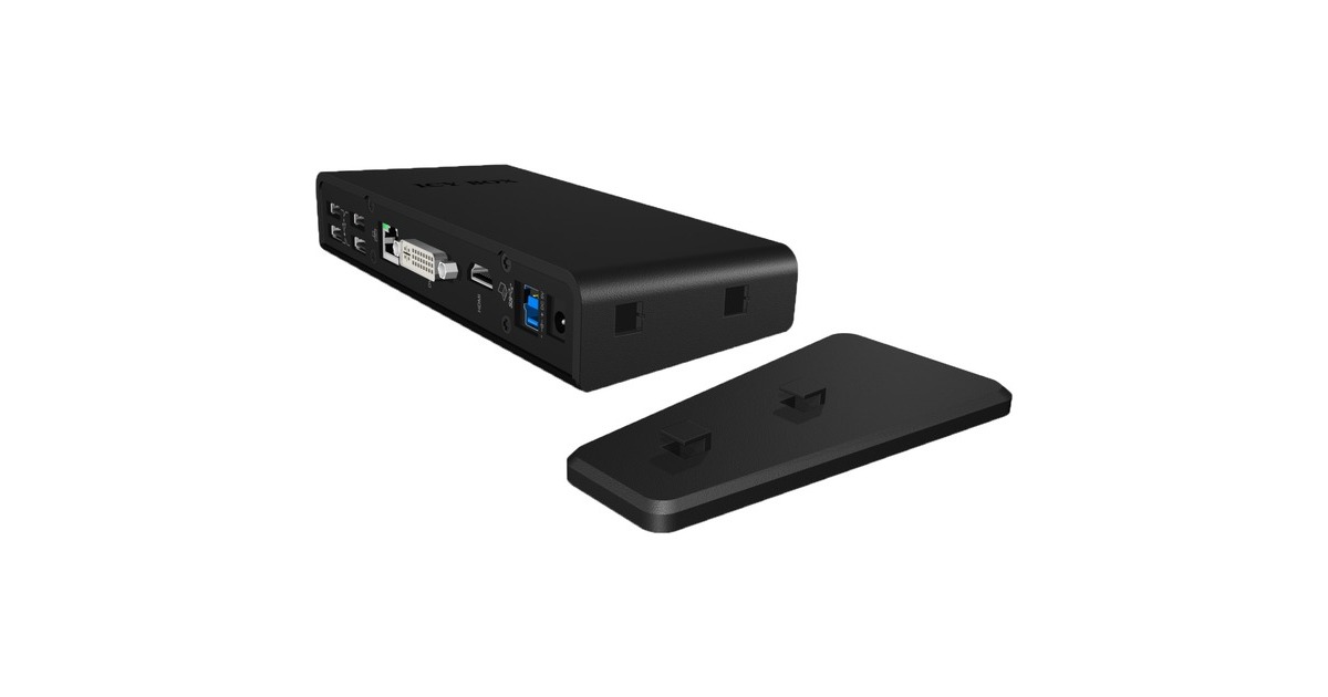 ICY BOXIB-DK2241AC dockingstation  (Zwart)