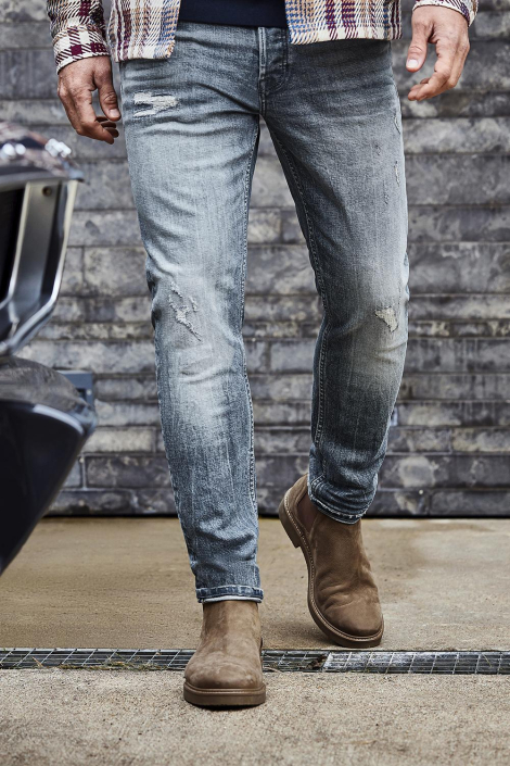Cast Iron blauwe heren jeans