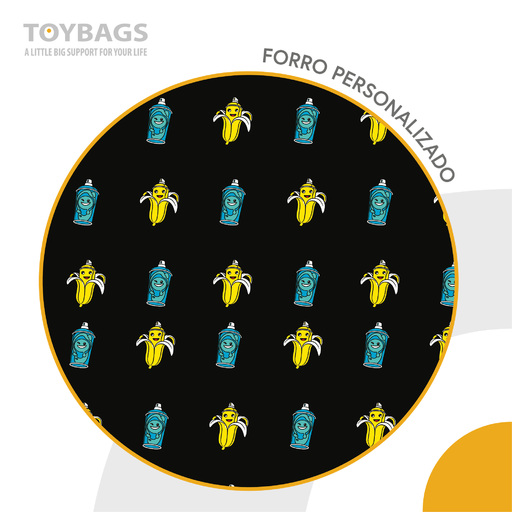 Mochila escolar Fortnite Crazy Banana com dois compartimentos, adaptável para carro.