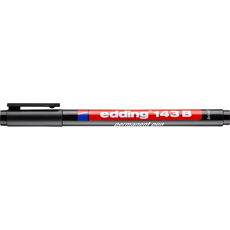 Edding Folienschreiber 143 permanent B, schwarz