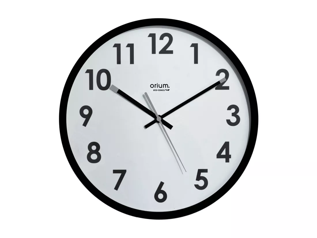 Horloge Naturalis Ø30cm - Noir - Orium