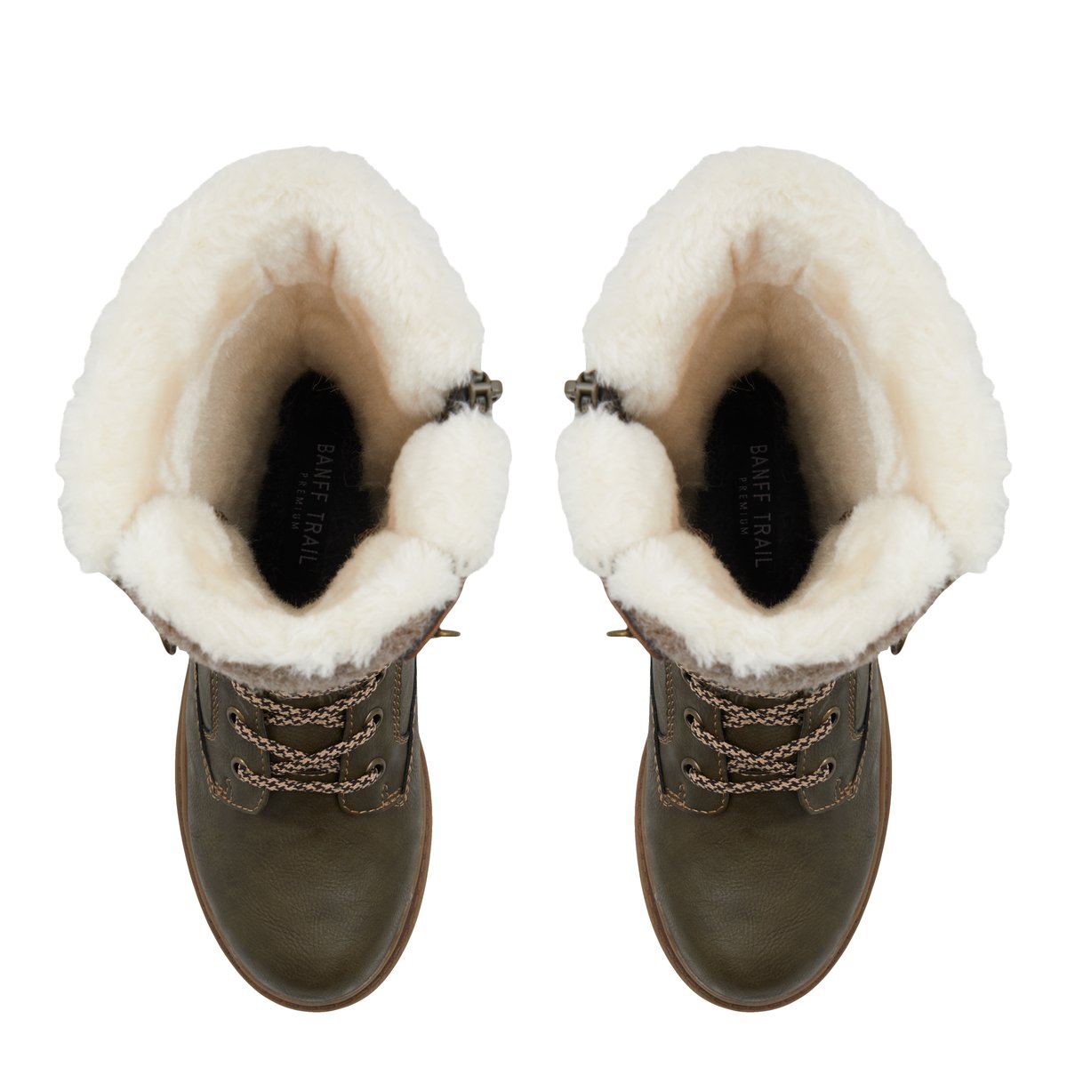 BANFF TRAIL PREMIUM-Sevoican-Bottes mi-mollet d'hiver - Semelle tracteur - Kaki