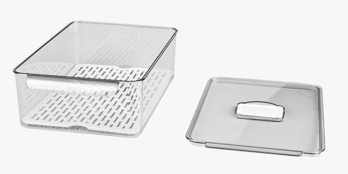 Oppbevaringsboks offwhite - 11x34x9 cm