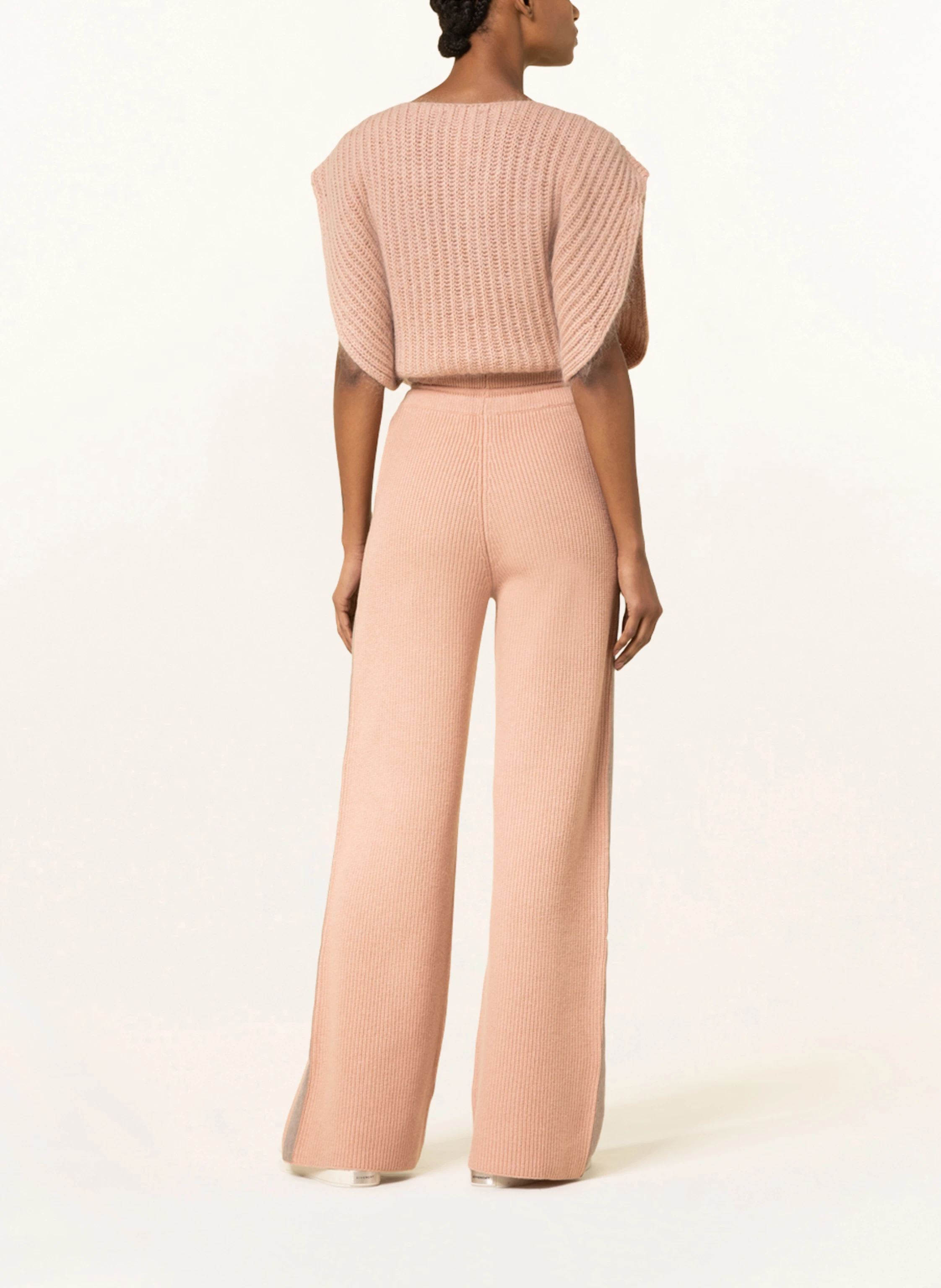 FABIANA FILIPPI Strickhose mit Cashmere und Galonstreifen