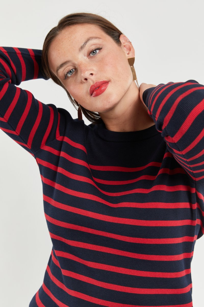 Pull marin rayé 