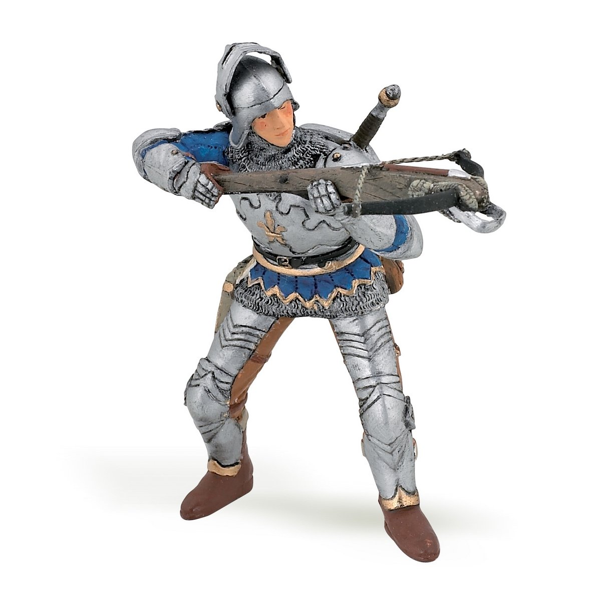 Figurine Arbalétrier bleu en armure