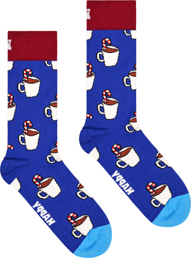 Happy Socks 2-Pack Holiday Striped Cracker Gift Set Dark red