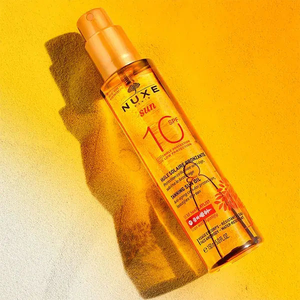 Nuxe Sun Huile Bronzante SPF10 Faible Protection Visage et Corps 150ml