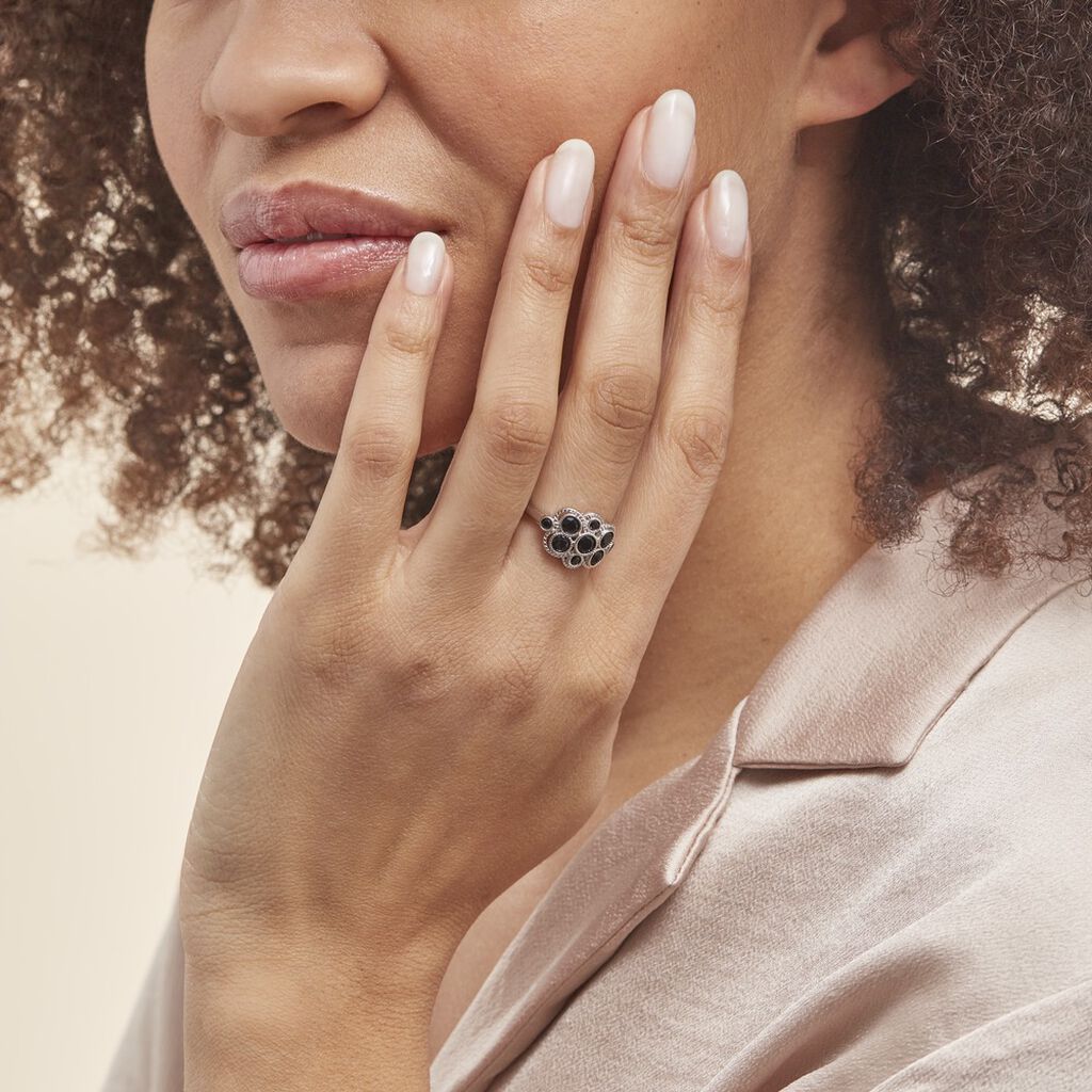 Bague Argent Boulonnaise Oxydes De Zirconium