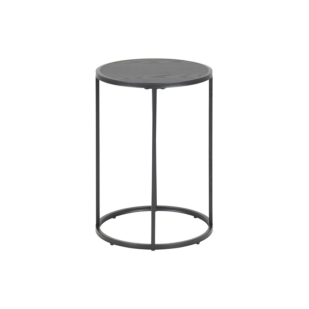 Industriële bijzettafel Vic Zwart