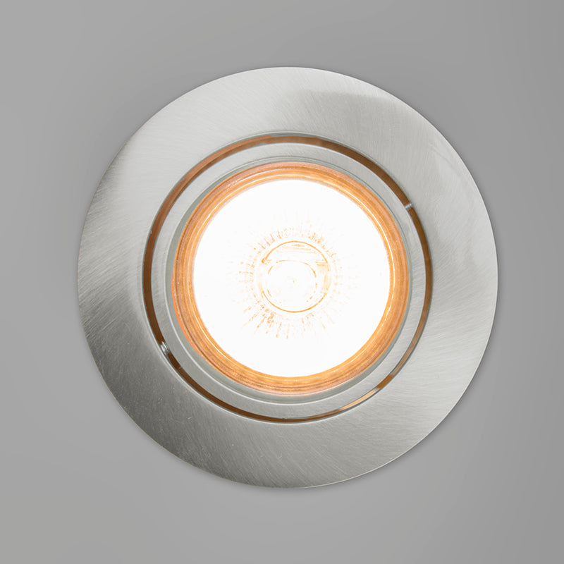 QAZQA Set van 10 inbouwspots kantelbaar aluminium - Cisco