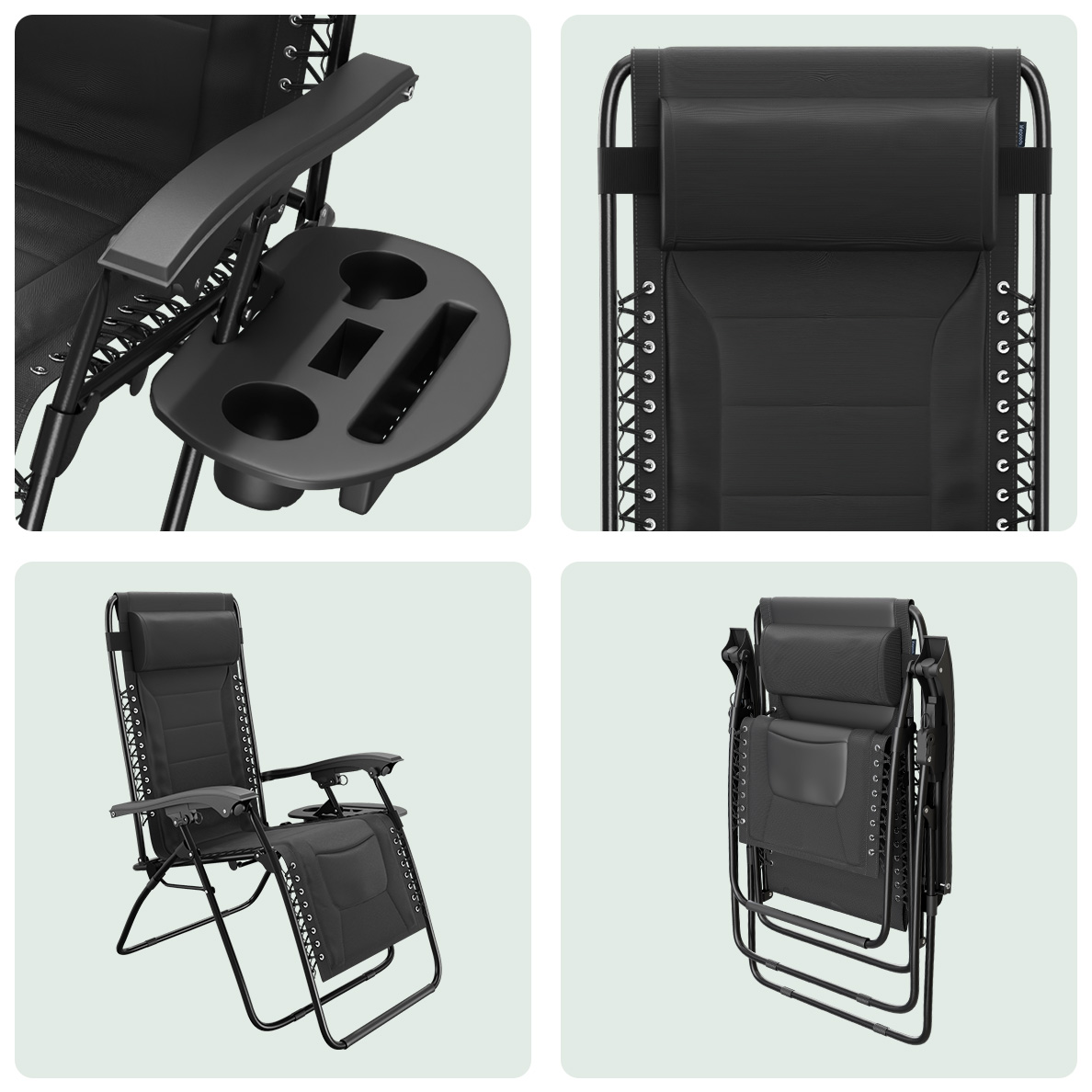 LifeGoods Comfort relaxstoel - Black