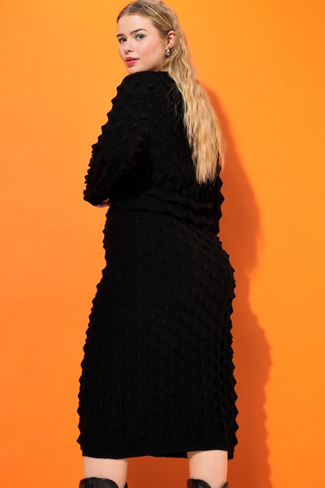 Maxi-Strickrock, Slim Shape, Bubble-Strick