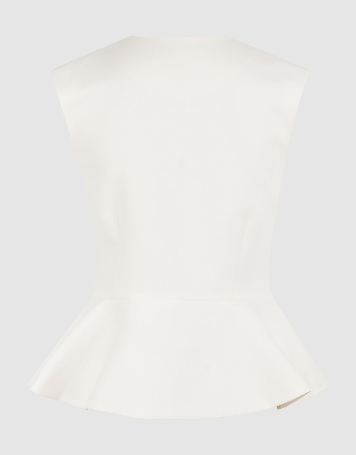 Peplum Gilet Wit