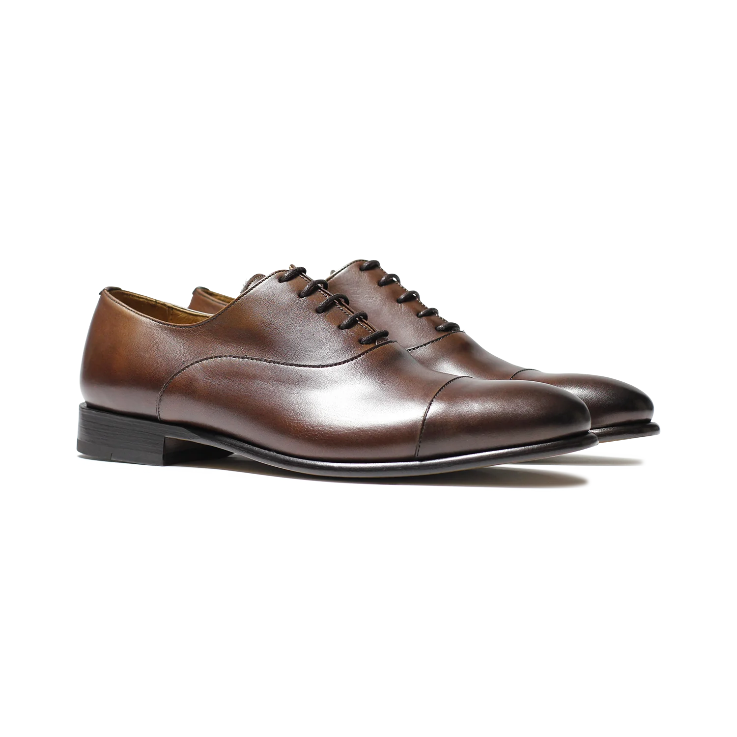 Sanders-Richelieu en cuir brown