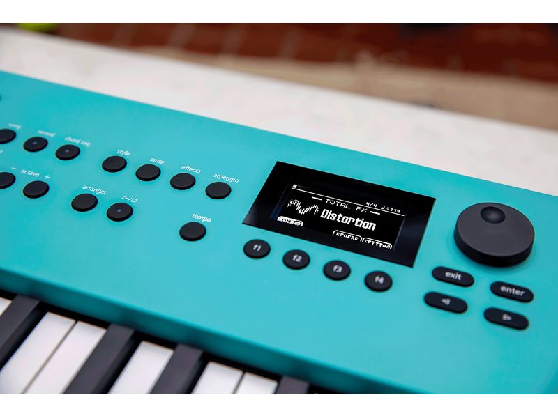 Roland Keyboard GO:KEYS 3 Türkis Keyboard mit 61 anschlagsdynamischen Tasten und Zen-Core Engine