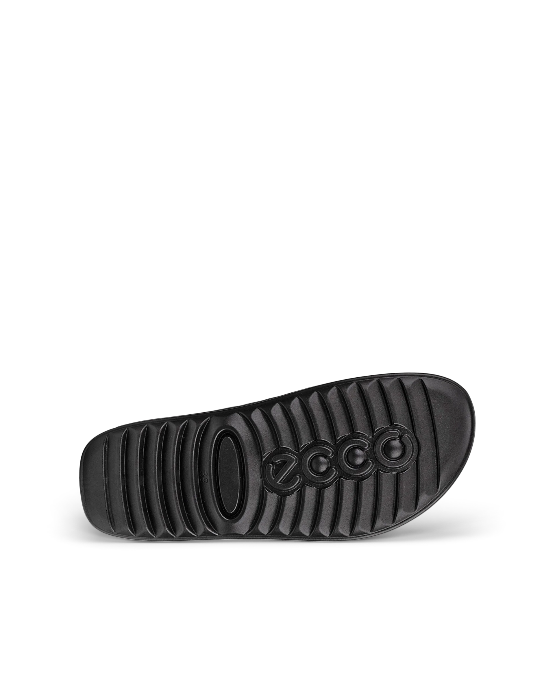 ECCO COZMO W Damen Ledersandale mit zwei Riemen Schwarz