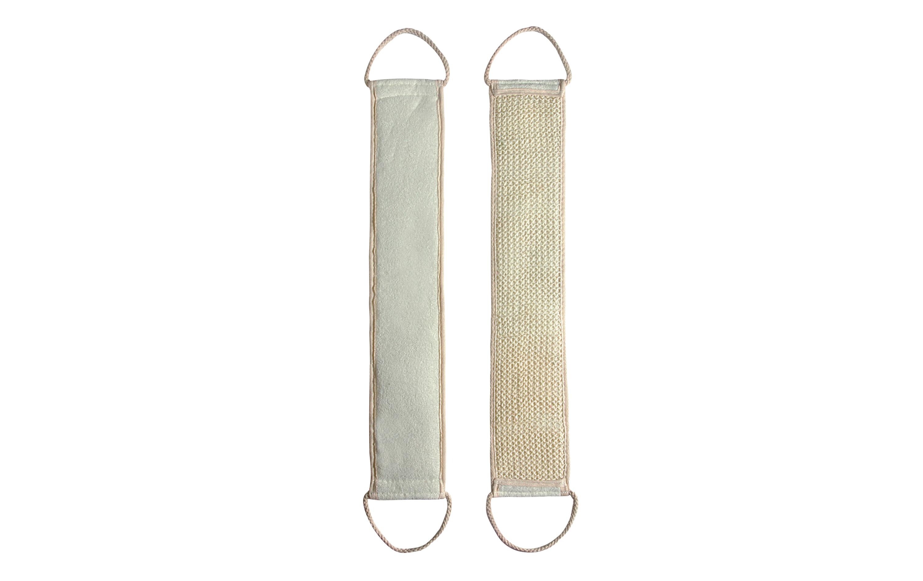Rückenschruber aus Sisal 60 x 10 cm, WeissRückenbürste