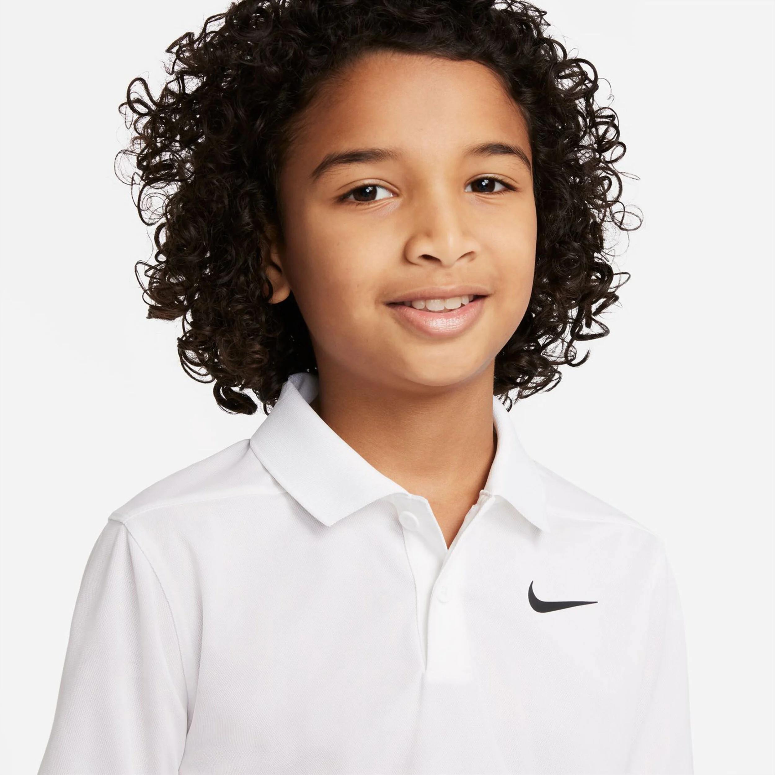 Nike Dri-Fit Victory Polo Garçons - Blanc , Noir