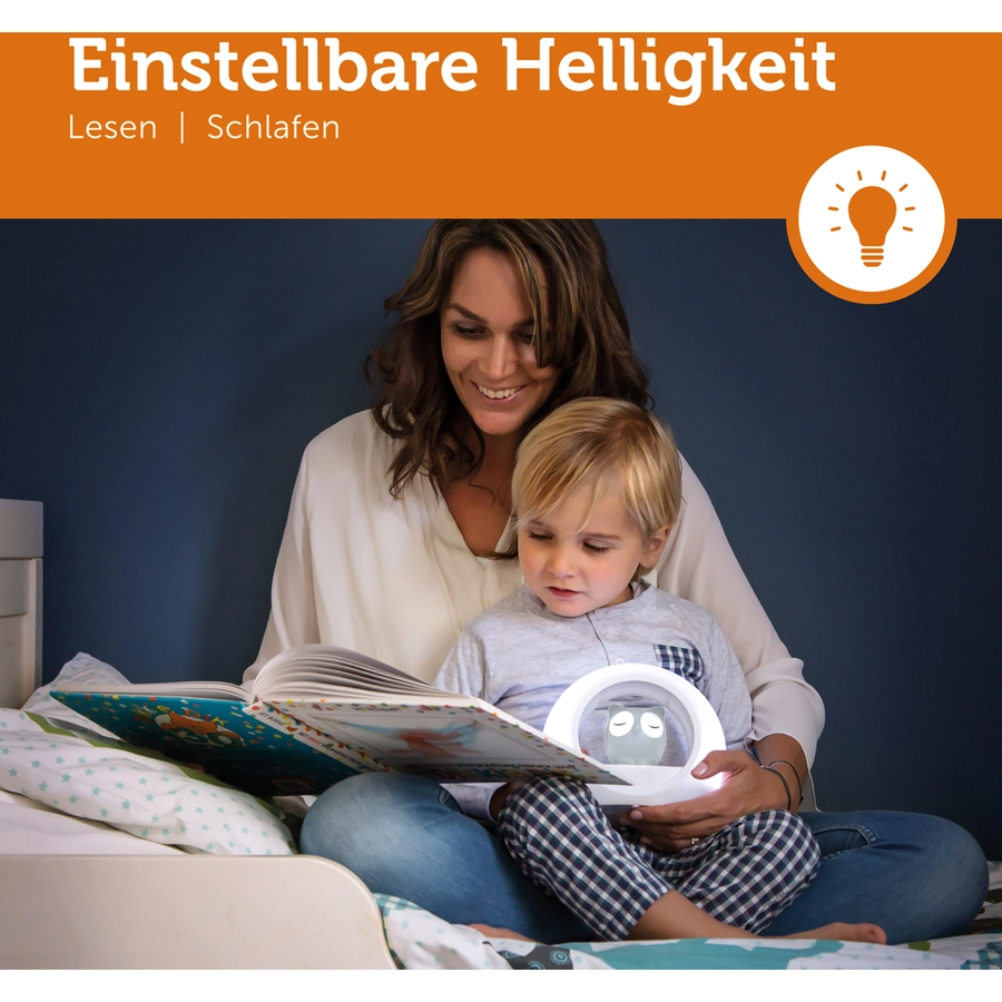 Zazu Nachtlicht LOU, grau