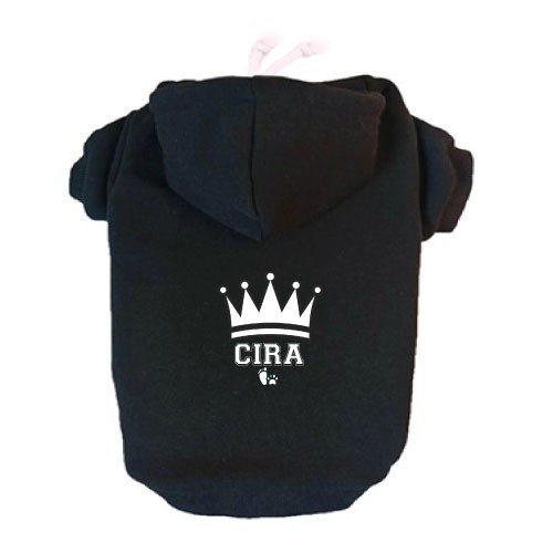 Moletom preto Corona para cães