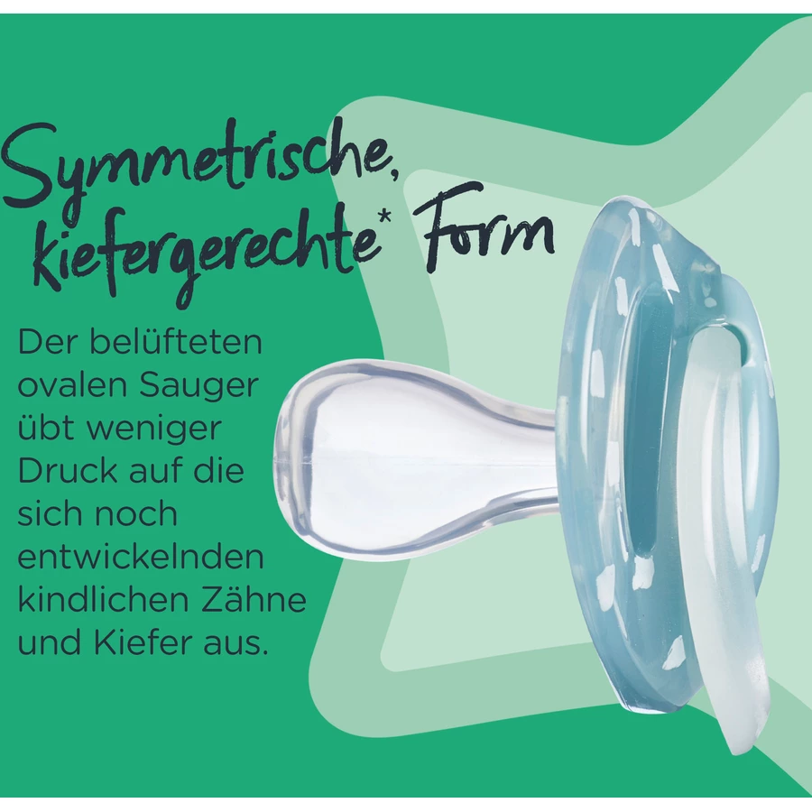 Tommee Tippee Schnuller Night für Jungen 6 - 18 Monate