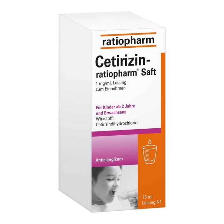Cetirizin-ratiopharm® Saft, 75 ml