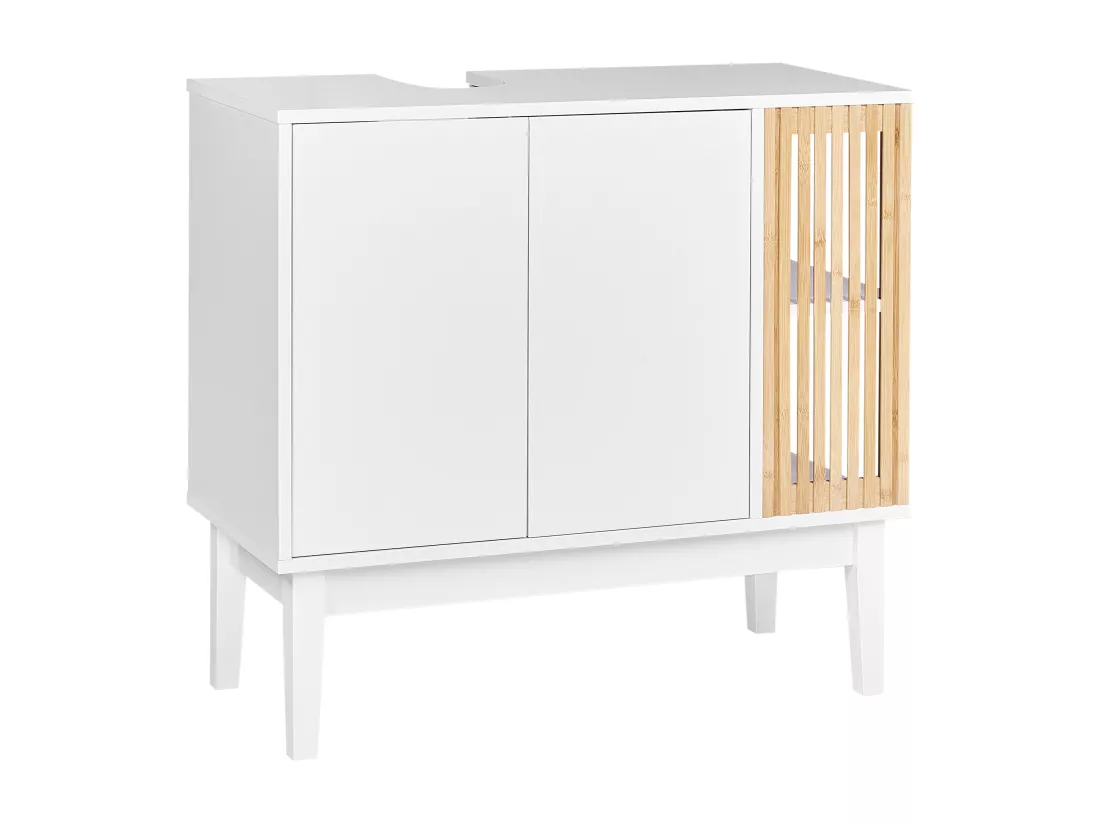 Meuble de salle de bain NUBES 80 cm 35 cm 74 cm Blanc
