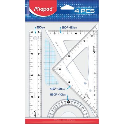 Maped - Kit de traçage 4 pièces 20 cm