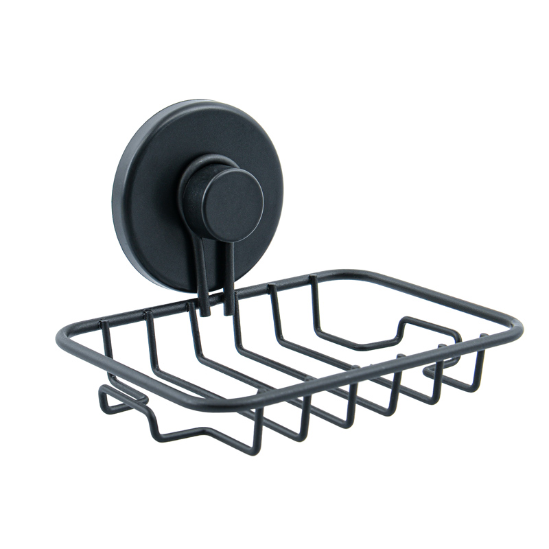 Porte savon avec ventouse noir