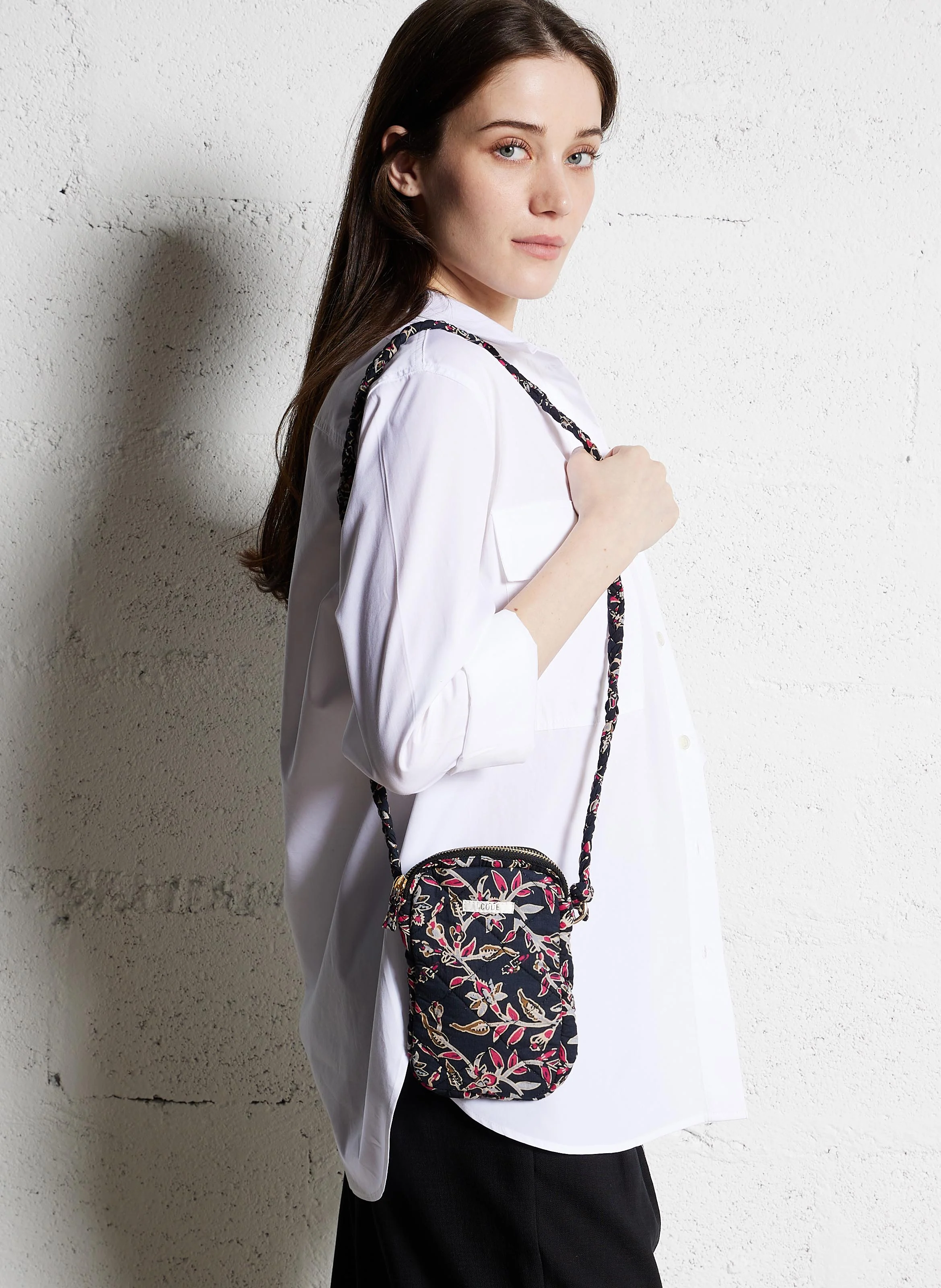 Sac bandoulière en coton | Noir