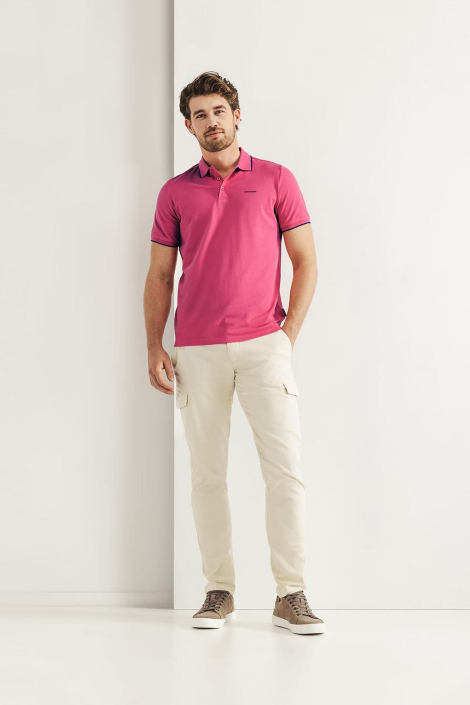 State of Art roze heren polo