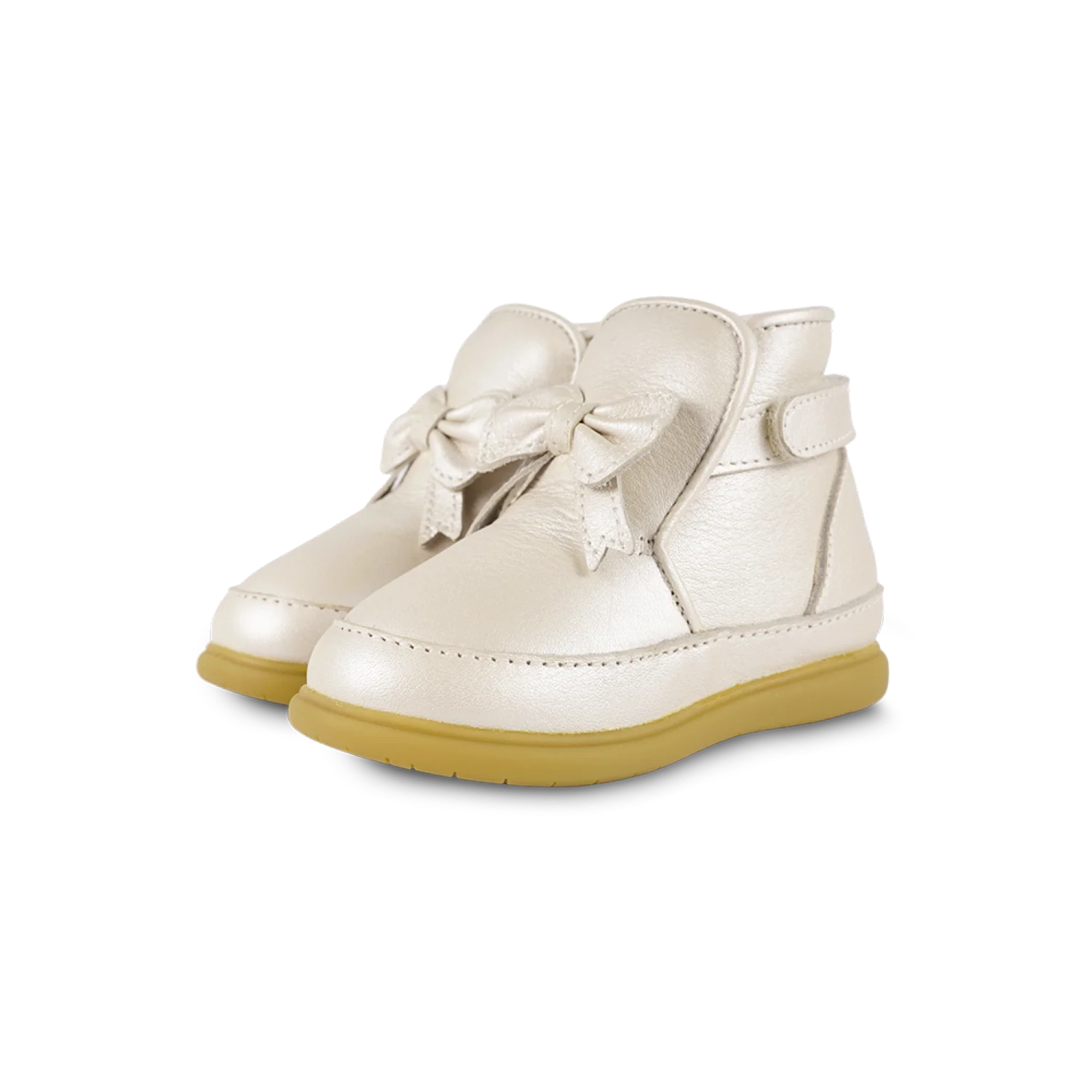 Cemilla Shoes | Off White Metallic Leather