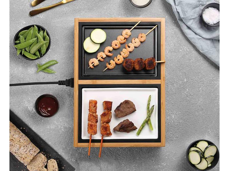 Koenig Tischgrill Dinner for 2 420 W Flexibler Tischgrill für 2 Personen
