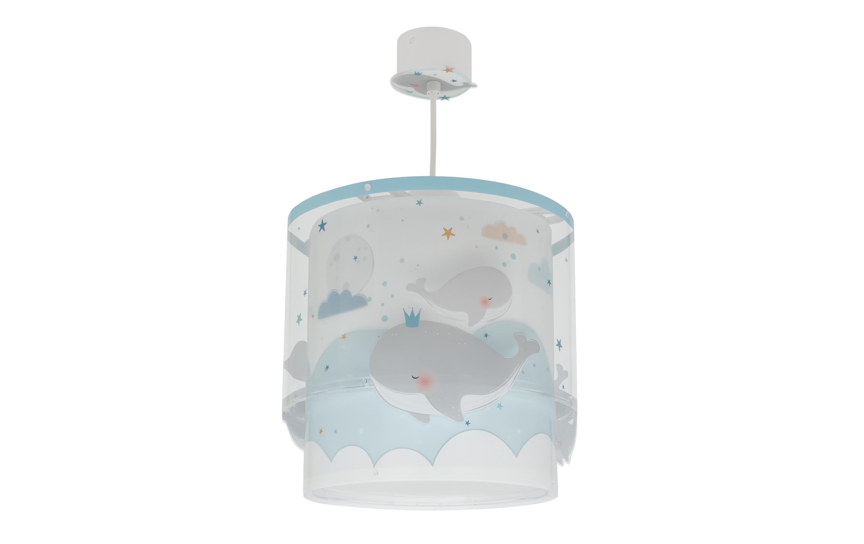 Hängelampe Whale Dreams BlauPendelleuchte mit Doppelschirm für Kinderzimmer