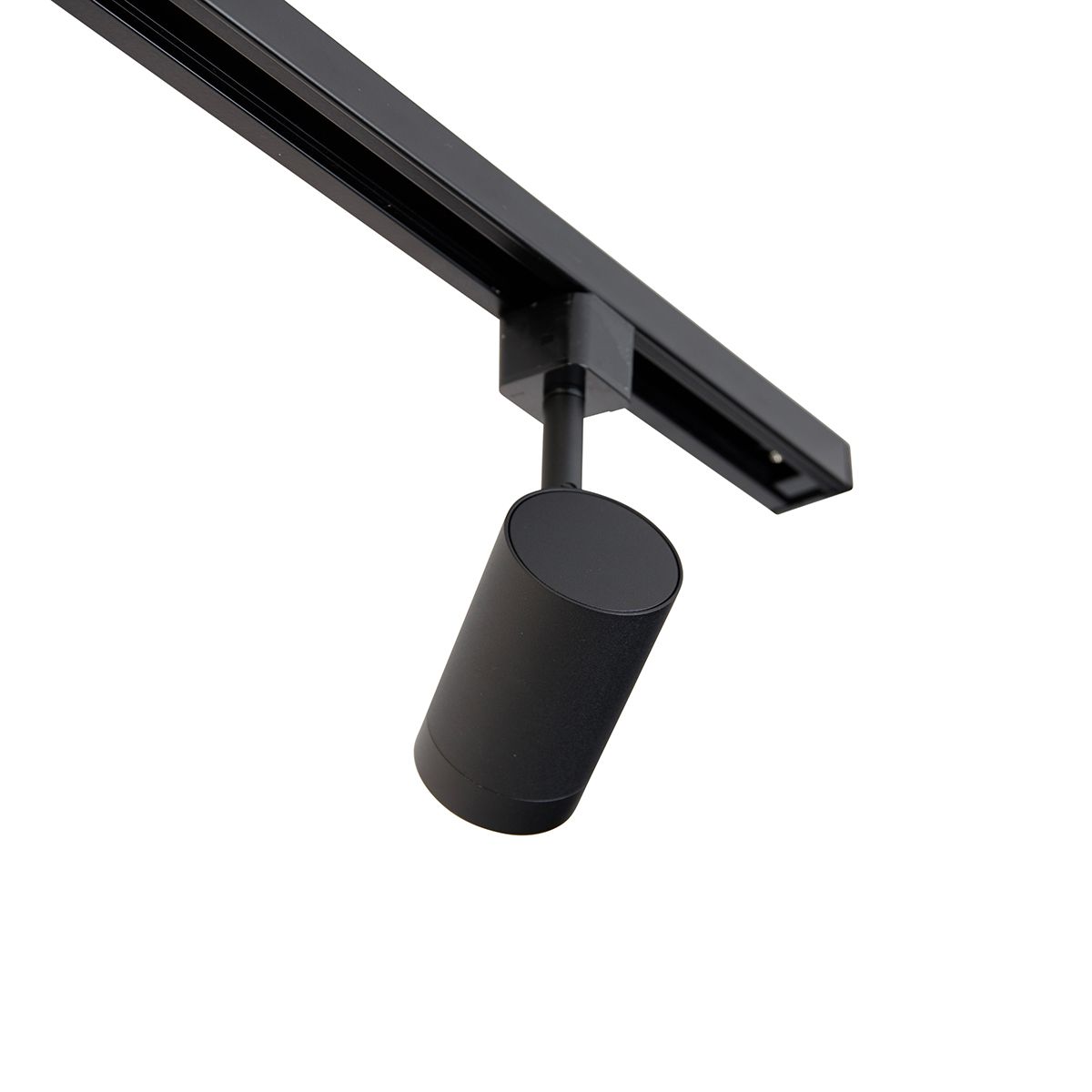 Smart 1-fase railsysteem met 4 wifi GU10 spots zwart - Iconic Jeana
