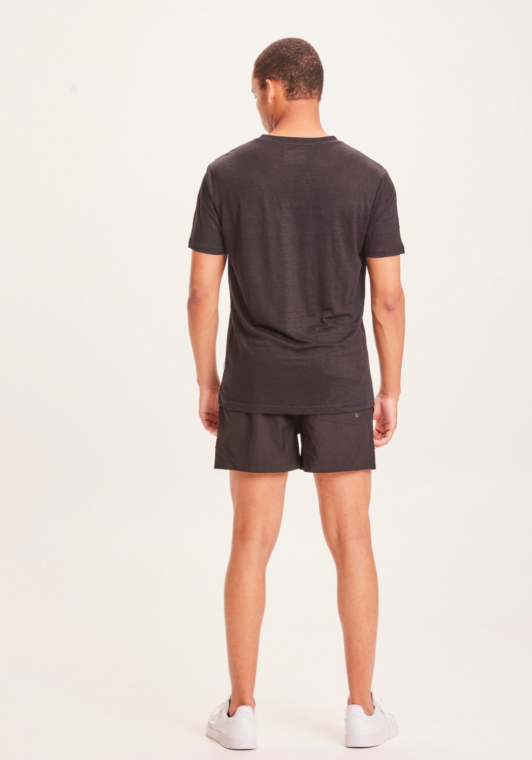 Knowledge Cotton Apparel Badehose Stretch Swimshorts Black Jet